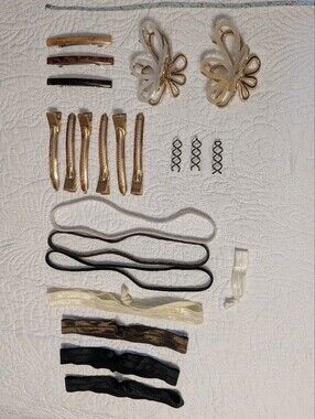 Assorted Unused Neutral Toned Hair Accessories